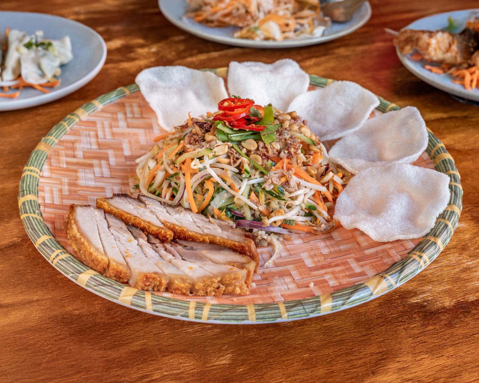 Crispy Roast Pork Salad
