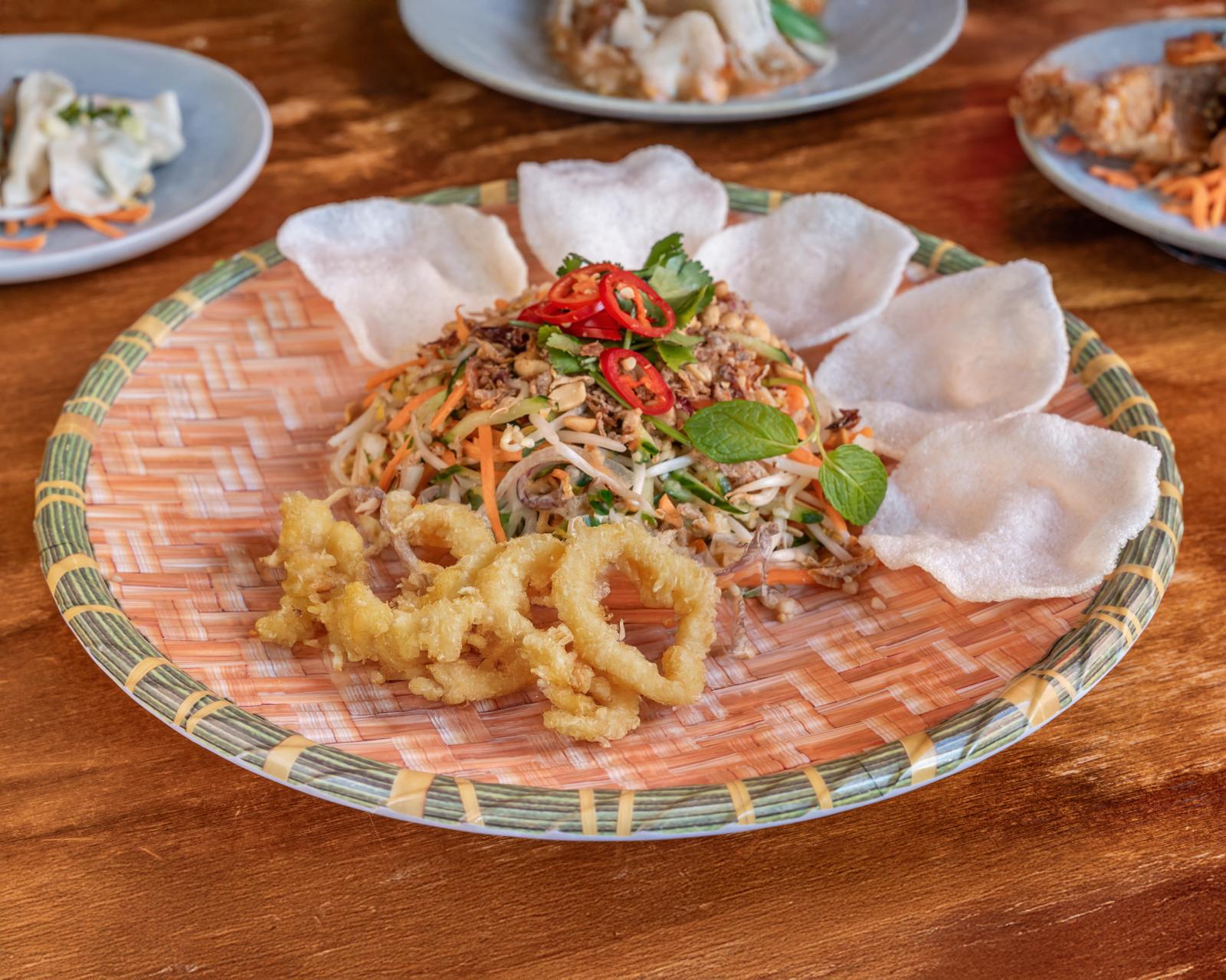 Crispy Squid Salad