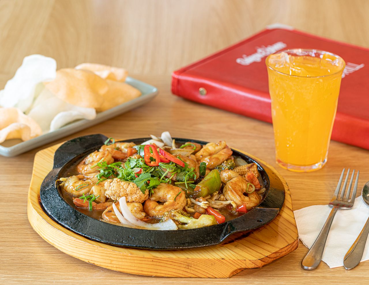 Hot Plate Prawn