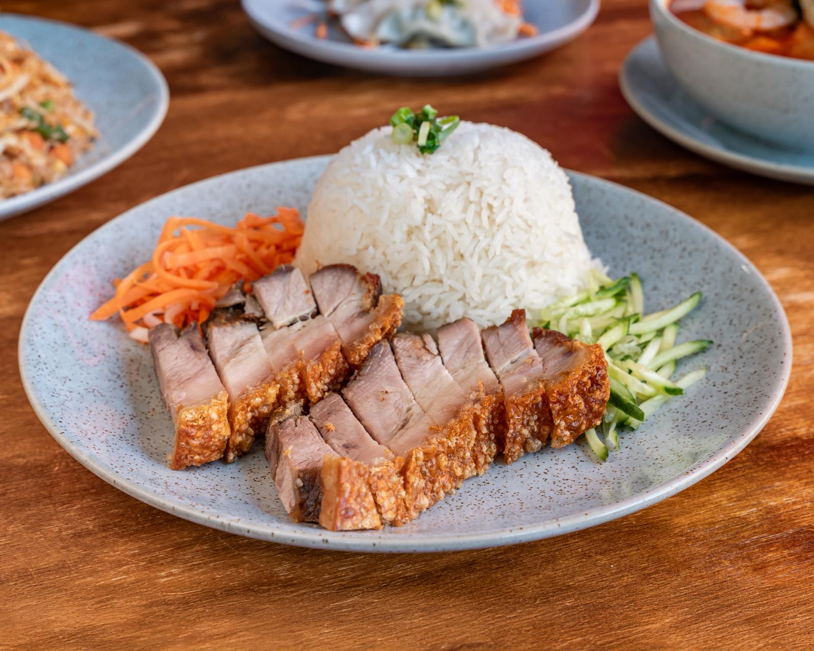 Crispy Roast Pork Rice