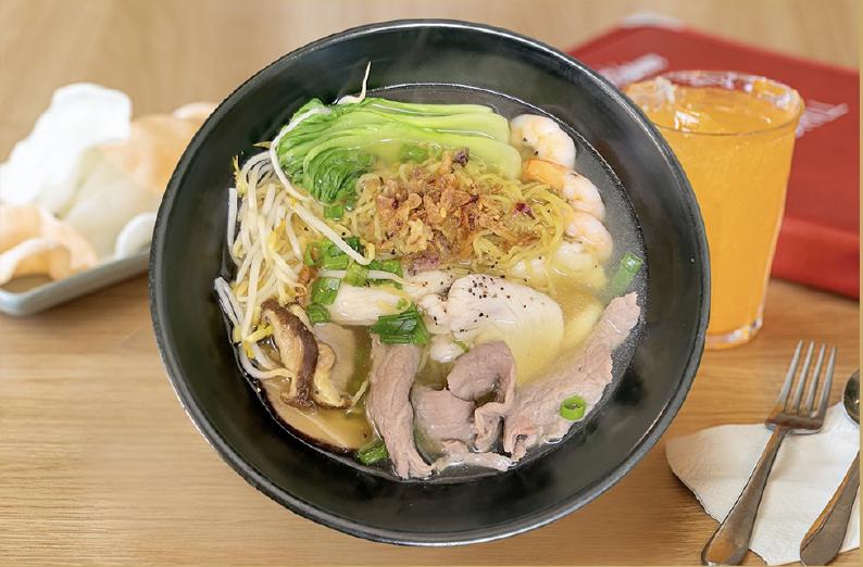 Combination Egg Noodle Soup