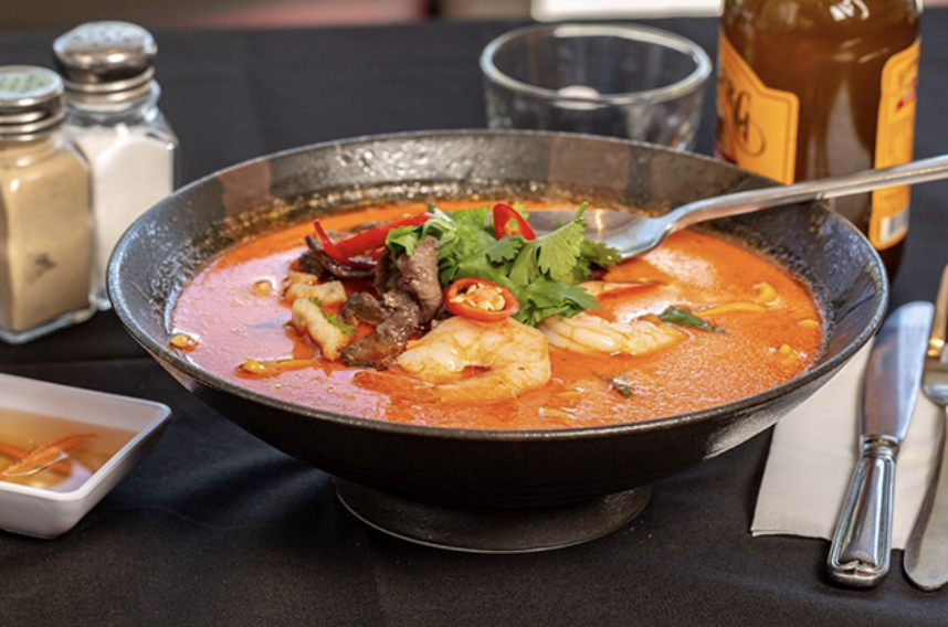 Combination Laksa Noodles Soup