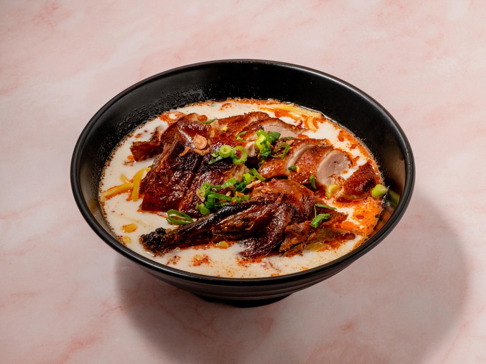 Roast Duck Laksa Noodles Soup